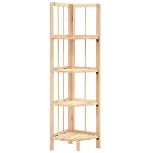 Comparateur de prix : vidaXL Étagère d'angle bois de cèdre 27 x 27 x 110 cm