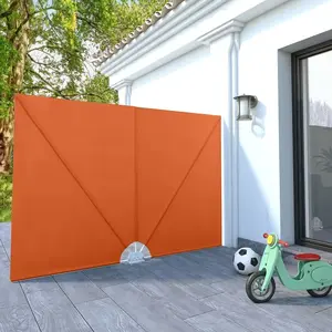 vidaXL Auvent latéral pliable de terrasse Terre cuite 240 x 160 cm pas cher