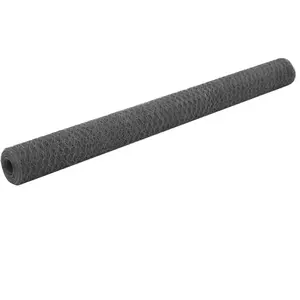 Comparateur de prix : vidaXL Grillage Acier avec revêtement en PVC 25x1,5 m Gris