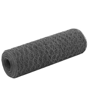 Comparateur de prix : vidaXL Grillage Acier avec revêtement en PVC 25x0,5 m Gris