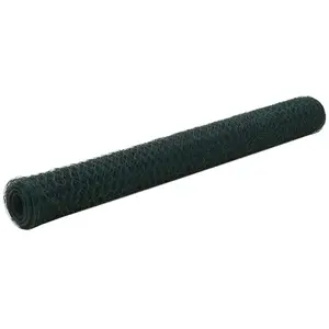 Comparateur de prix : vidaXL Grillage Acier avec revêtement en PVC 25x1,2 m Vert
