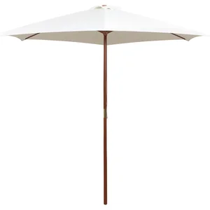 Comparateur de prix : vidaXL Vidaxl Parasol D'extérieur Avec Mât En Bois 270 Cm Rouge Bordeaux