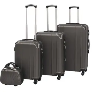 Comparateur de prix : vidaXL Ensemble de valises à roulettes quatre pièces Anthracite