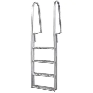 vidaXL Échelle de piscine/quai à 4 marches Aluminium 167 cm