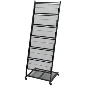Comparateur de prix : vidaXL Porte-revues 47,5 x 43 x 133 cm Noir A4