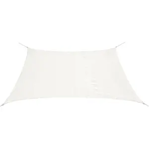 vidaXL Voile d'ombrage PEHD Rectangulaire 4 x 6 m Blanc pas cher