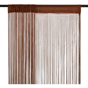 Comparateur de prix : vidaXL Rideau en fils 2 pcs 140 x 250 cm Marron