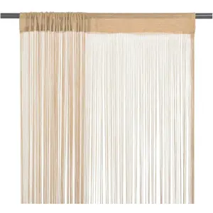 Comparateur de prix : vidaXL Rideau en fils 2 pcs 100 x 250 cm Beige