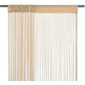 Comparateur de prix : vidaXL Rideau en fils 2 pcs 140 x 250 cm Beige