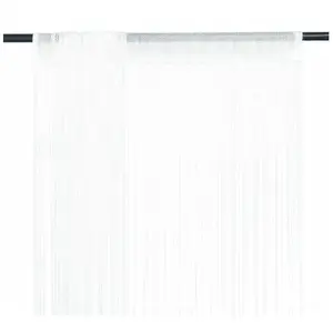 Comparateur de prix : vidaXL Rideau en fils 2 pcs 100 x 250 cm Blanc
