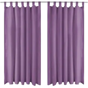 Comparateur de prix : vidaXL Rideau occultant avec boucles 2 pcs 140 x 175 cm Lilas