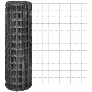vidaXL Clôture Euro Acier 25 x 1,2 m GrisVendu parvidaxl-be