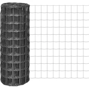vidaXL Clôture euro Acier 10 x 1 m Gris