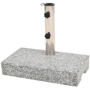 Comparateur de prix : vidaXL Socle de parasol Granite rectangulaire 25 kg