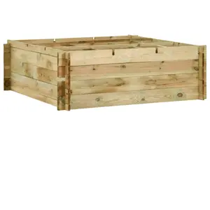 Comparateur de prix : vidaXL Jardinière pour légumes Bois de pin imprégné 120x120x40 cm