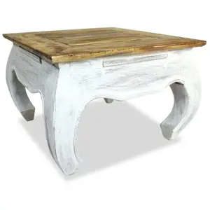 vidaXL Table D'appoint Bois De Récupération Massif 50 X 50 X 35 Cm