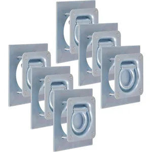 Comparateur de prix : vidaXL Anneau d'arrimage pour remorque 6 pcs Acier galvanisé 2000 kg