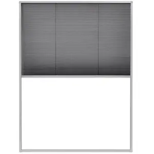 Comparateur de prix : vidaXL Moustiquaire plissée pour fenêtre Aluminium 60 x 80 cm