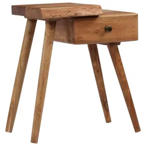 vidaXL Table de chevet Bois d'acacia massif 45 x 32 x 55 cm pas cher