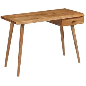 Comparateur de prix : vidaXL Table à écrire Bois d'acacia massif 110 x 50 x 76 cm