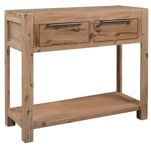 Comparateur de prix : vidaXL Table console 82x33x73 cm Bois d'acacia massif
