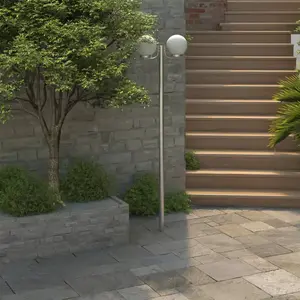 Comparateur de prix : vidaXL Lampadaire de jardin 2 lampes 220 cm