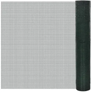 Comparateur de prix : vidaXL Grillage acier galvanisé et revêtement en PVC 10x1 m vert
