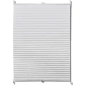 vidaXL Store plissé 80x150 cm Blanc pas cher