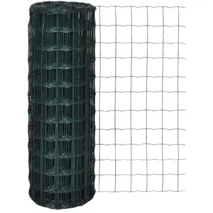 Comparateur de prix : vidaXL Clôture euro Acier 25 x 1,0 m Vert