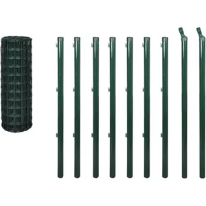 Comparateur de prix : vidaXL Clôture euro acier 10x1,5 m vert