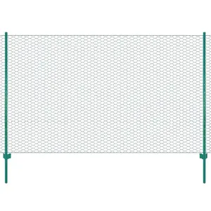 Comparateur de prix : vidaXL Clôture en grillage métallique avec poteaux Acier 25x2 m Vert