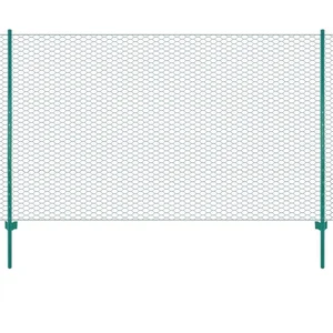 Comparateur de prix : vidaXL Clôture en grillage métallique avec poteaux Acier 25x1,5 m Vert
