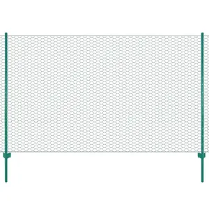 Comparateur de prix : vidaXL Clôture en grillage métallique avec poteaux Acier 25x2 m Vert