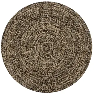 Comparateur de prix : vidaXL Tapis fait à la main Jute Noir et naturel 90 cm