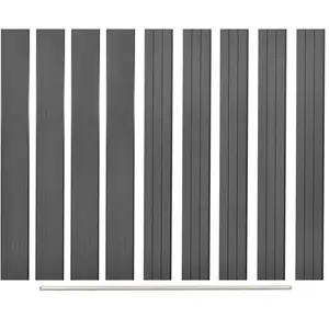 Comparateur de prix : vidaXL Panneaux de clôture de remplacement 9 pcs WPC 170 cm Gris