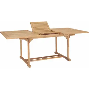 Comparateur de prix : vidaXL Table de jardin extensible 150-200x100x75 cm Teck solide