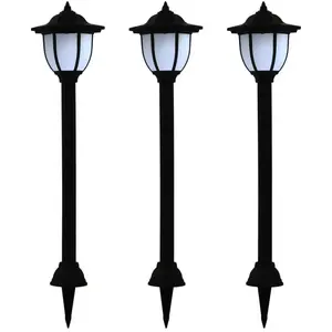 Comparateur de prix : vidaXL Lampe solaire à LED d'extérieur 3 pcs Noir