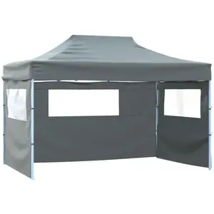Comparateur de prix : vidaXL Tente pliable avec 3 parois 3 x 4,5 m Anthracite