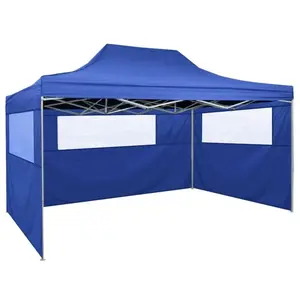 Comparateur de prix : vidaXL Tente pliable avec 3 parois 3 x 4,5 m Bleu