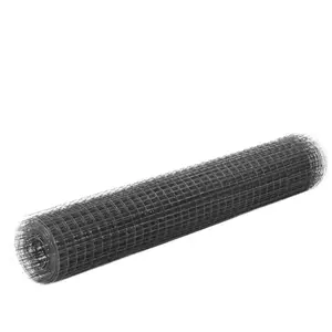 vidaXL Grillage Acier avec revêtement en PVC 10x1 m Gris pas cher