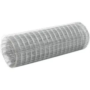 Comparateur de prix : vidaXL Grillage pour volière Acier galvanisé 10x0,5 m Argenté