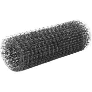 Comparateur de prix : vidaXL Grillage Acier avec revêtement en PVC 10x0,5 m Gris