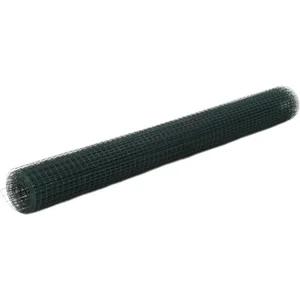 vidaXL Grillage acier avec revêtement en PVC 10x1,5 m vert pas cher