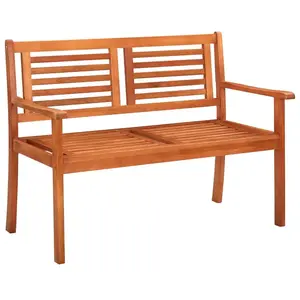 vidaXL Banc de jardin 2 places 120 cm Bois d'eucalyptus solide pas cher