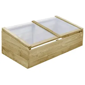 Comparateur de prix : vidaXL Serre Bois de pin imprégné 100x50x35 cm