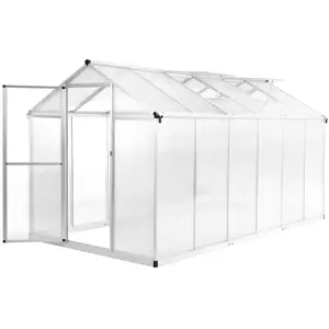 vidaXL Serre Aluminium 362x190x195 cm 13,41 m³