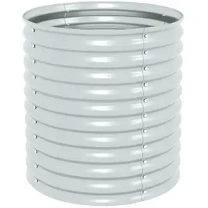 vidaXL Lit surélevé de jardin 80x80x81 cm Acier galvanisé Argenté
