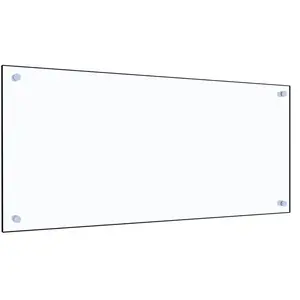 vidaXL Dosseret de cuisine Transparent 90 x 40 cm Verre trempé pas cher