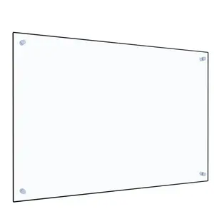 Comparateur de prix : vidaXL Dosseret de cuisine Transparent 90x60 cm Verre trempé