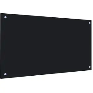 Comparateur de prix : vidaXL Dosseret de cuisine Noir 90x50 cm Verre trempé